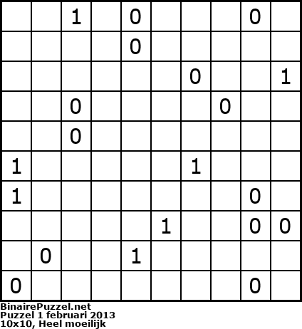 Binaire Puzzel
