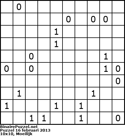 Binaire Puzzel
