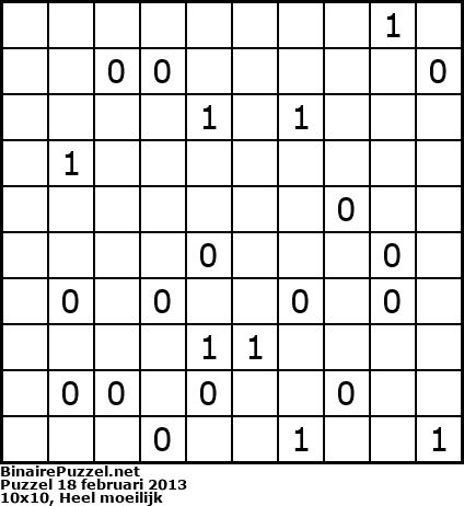 Binaire Puzzel