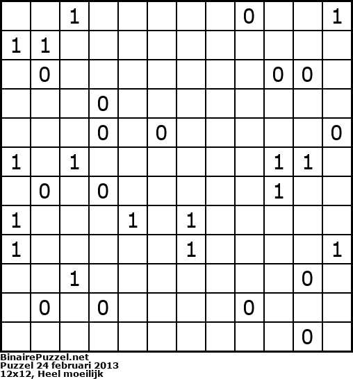 Binaire Puzzel
