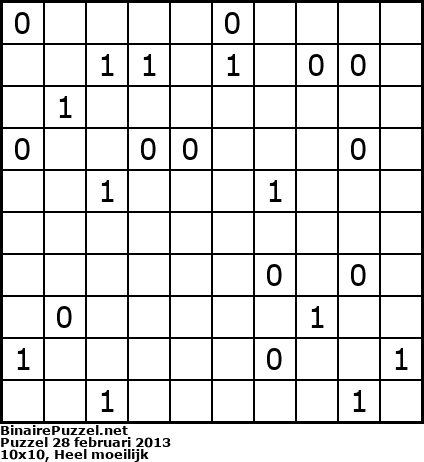 Binaire Puzzel