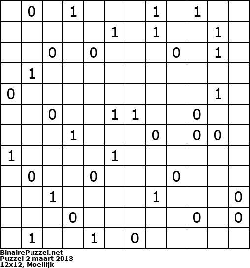 Binaire Puzzel