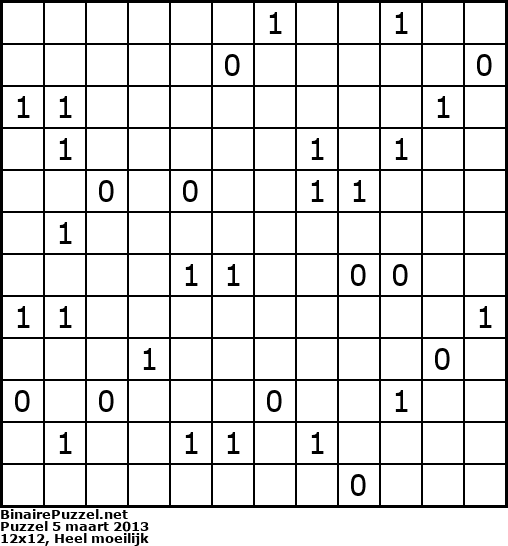 Binaire Puzzel