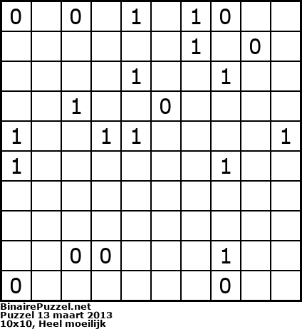 Binaire Puzzel