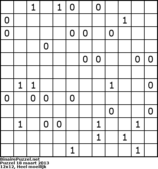 Binaire Puzzel