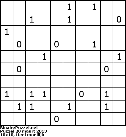 Binaire Puzzel
