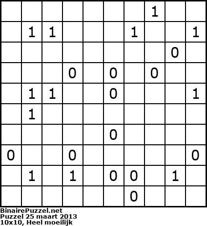 Binaire Puzzel