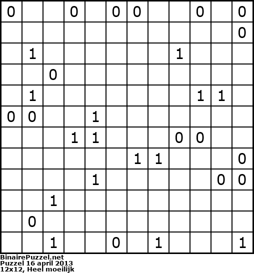 Binaire Puzzel