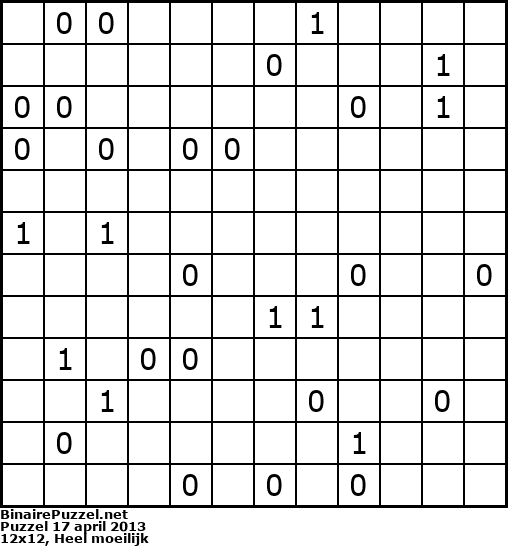 Binaire Puzzel