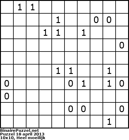 Binaire Puzzel