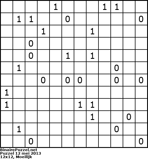 Binaire Puzzel