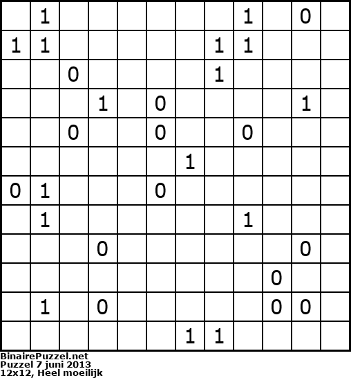 Binaire Puzzel