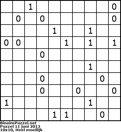 Binaire Puzzel