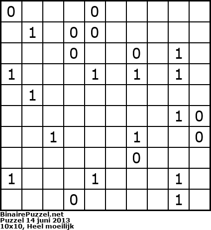 Binaire Puzzel