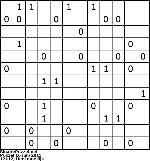 Binaire Puzzel
