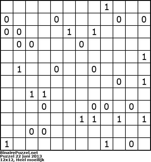 Binaire Puzzel
