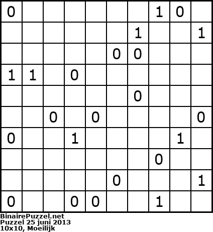 Binaire Puzzel
