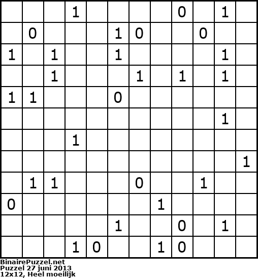 Binaire Puzzel