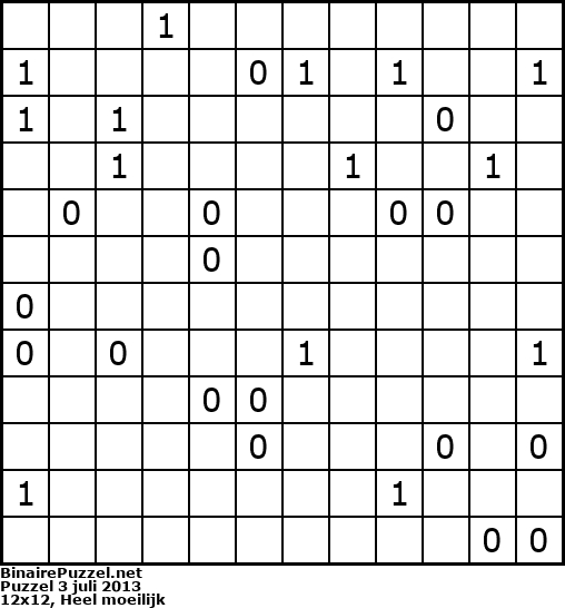 Binaire Puzzel