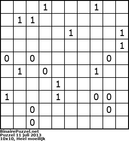Binaire Puzzel