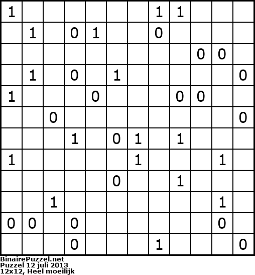 Binaire Puzzel