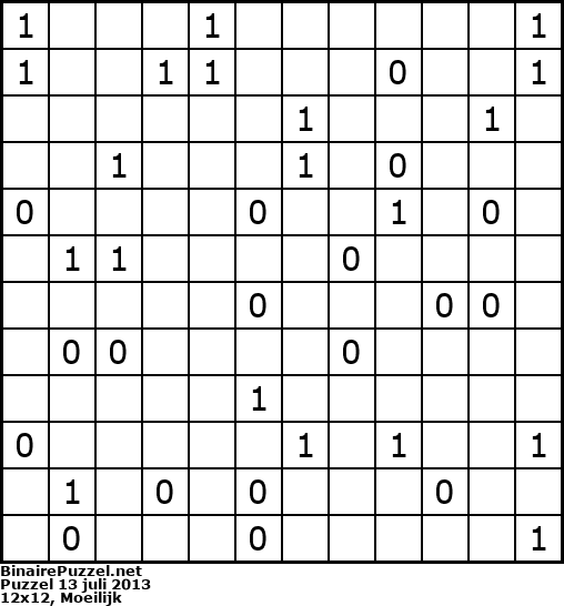 Binaire Puzzel