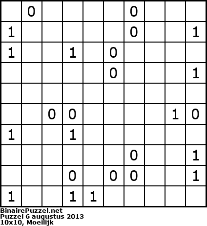 Binaire Puzzel