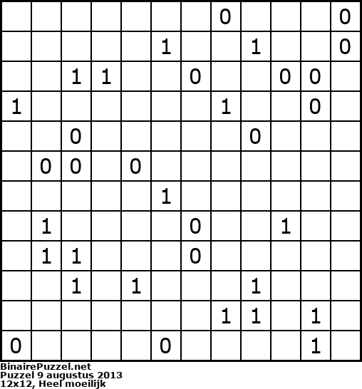 Binaire Puzzel