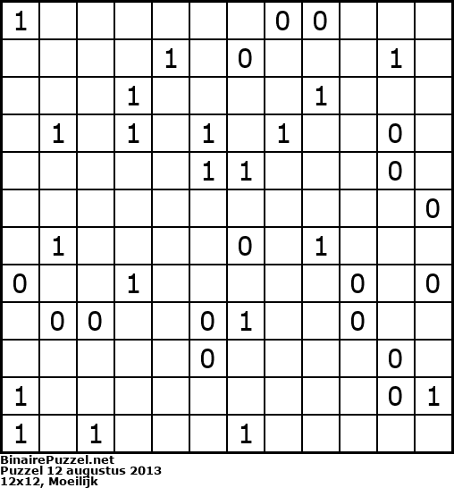 Binaire Puzzel