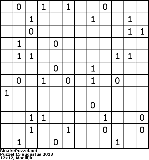 Binaire Puzzel
