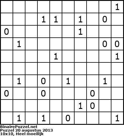Binaire Puzzel
