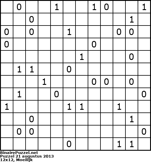Binaire Puzzel