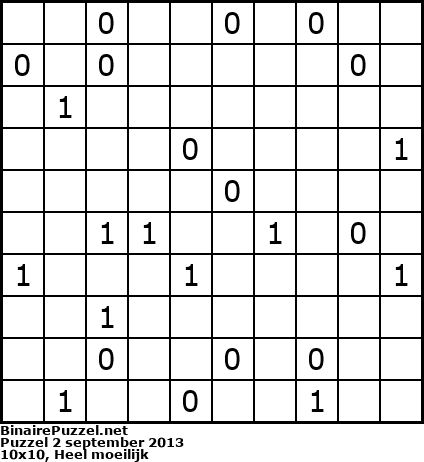 Binaire Puzzel
