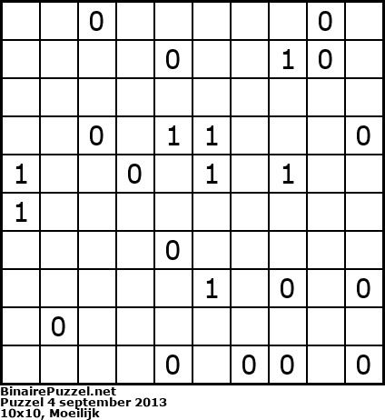 Binaire Puzzel