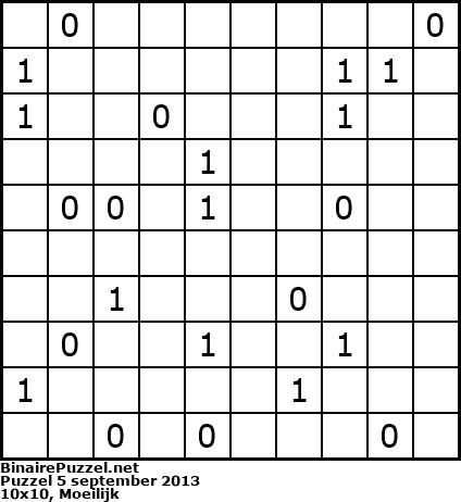 Binaire Puzzel