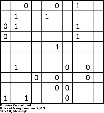 Binaire Puzzel
