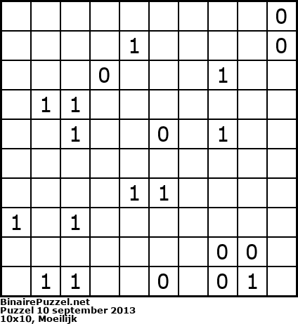 Binaire Puzzel
