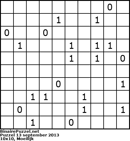 Binaire Puzzel