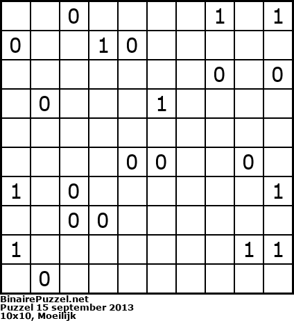 Binaire Puzzel