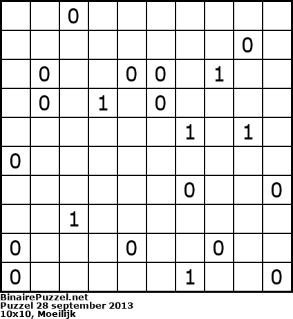 Binaire Puzzel