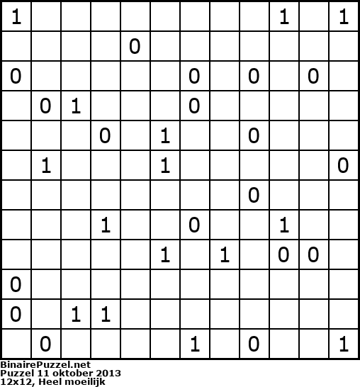 Binaire Puzzel