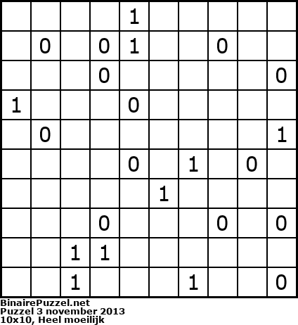 Binaire Puzzel