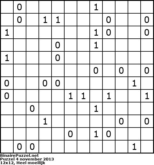 Binaire Puzzel