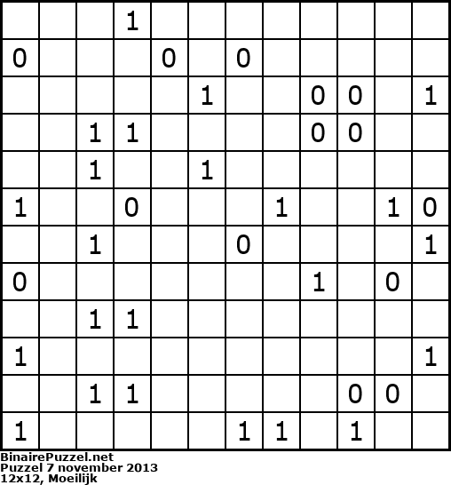 Binaire Puzzel