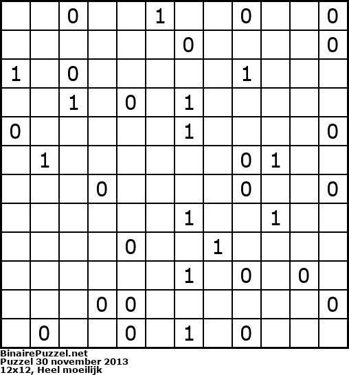 Binaire Puzzel
