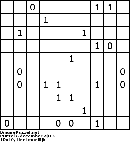 Binaire Puzzel