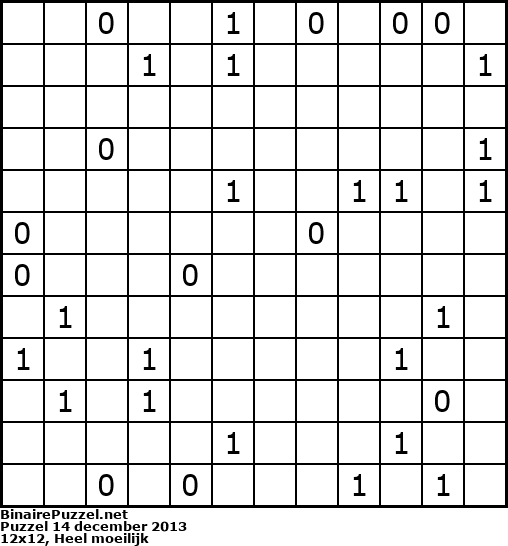 Binaire Puzzel