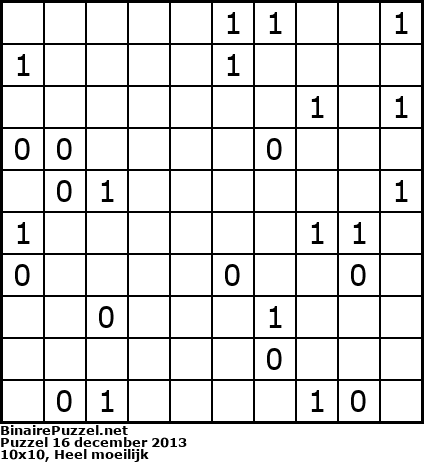 Binaire Puzzel