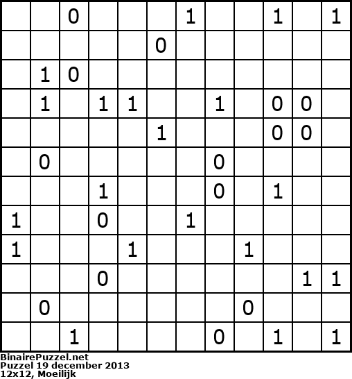 Binaire Puzzel