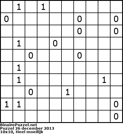 Binaire Puzzel